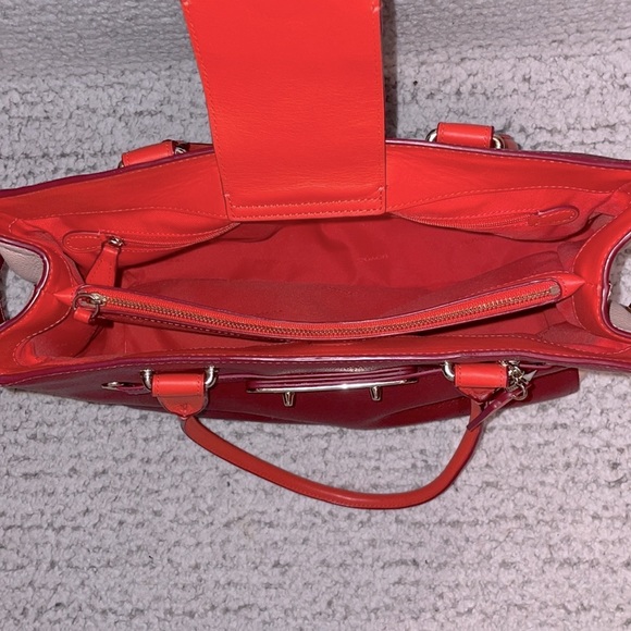 Coach Swagger Colorful Colorblock Leather Caryall Shoulder Bag Purse Tote - Picture 9 of 13